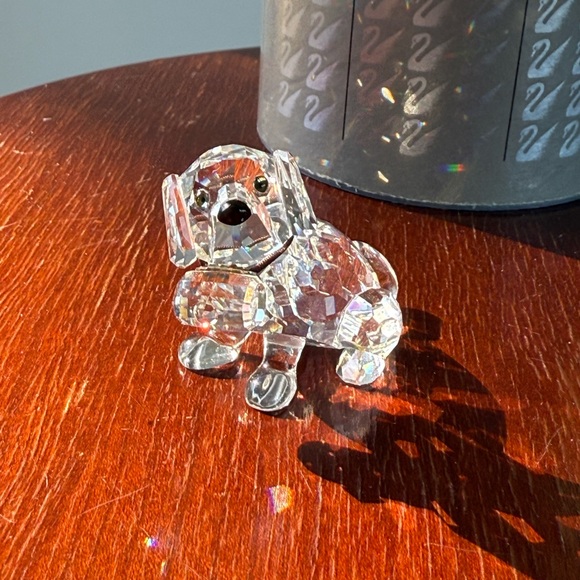 Swarovski crystal St Bernard dog puppy with barrel ( 7619NR000006)